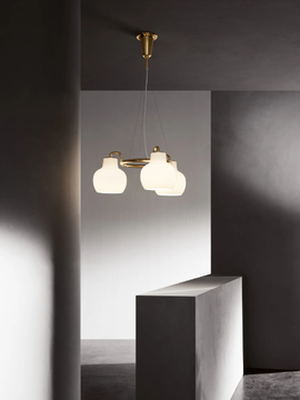 VL RING CROWN 3-5-7 - Opal glass pendant lamp by Louis Poulsen - view 3
